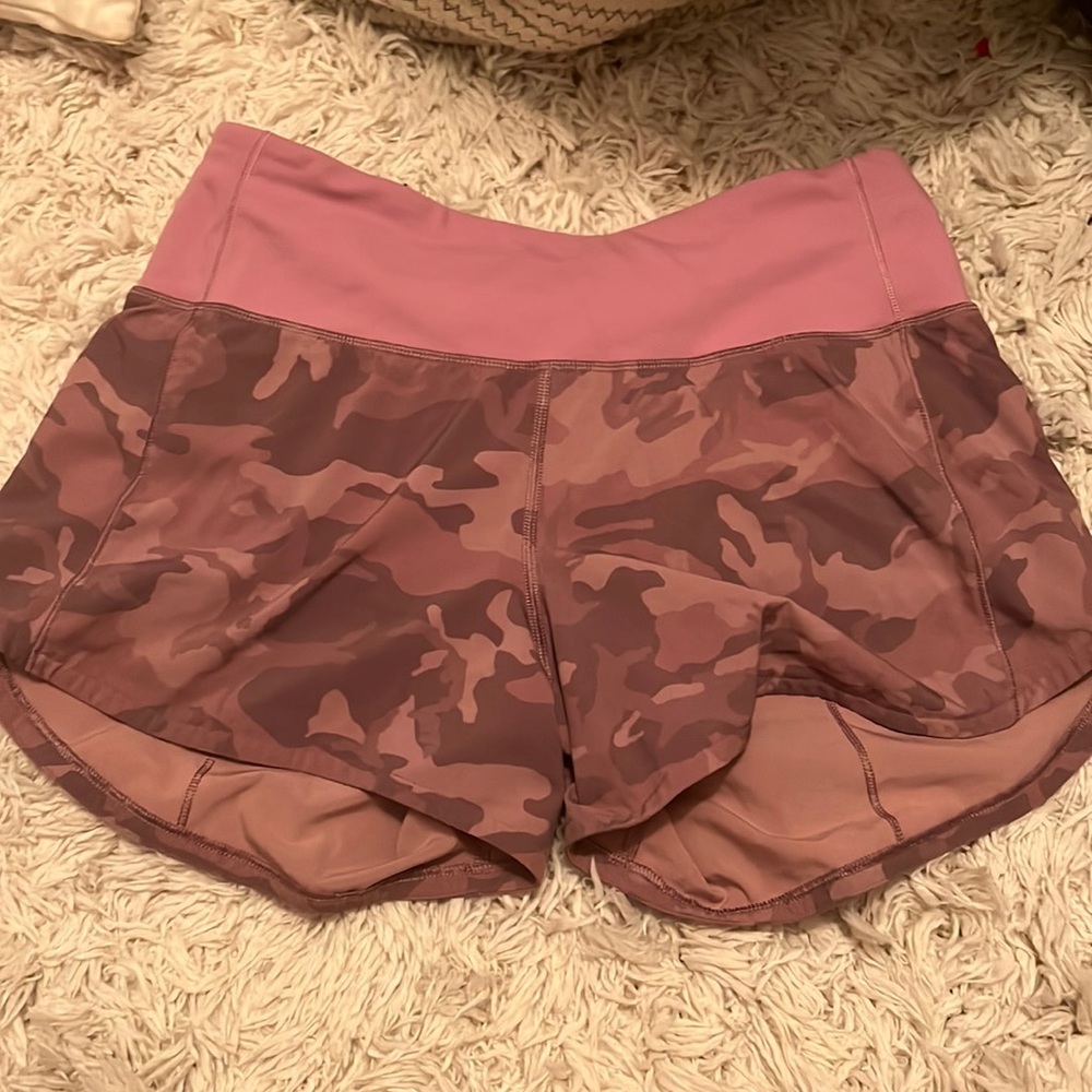 Rare purple camo lululemon shorts
